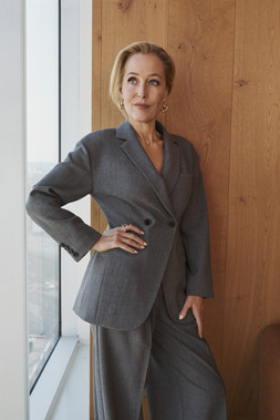 M&S Blazer £65, M&S Pleated Carrot Trouser £40