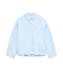 M&S Pure Cotton Muslin Printed Pyjama Top £18
