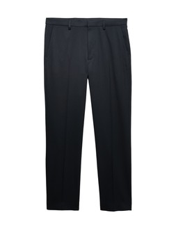 M&S Regular Fit Smart Stretch Trousers, Black, £28