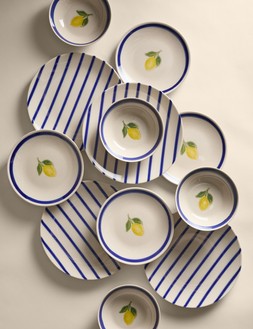 M&S 12 Piece Lemon Dinner Set £60