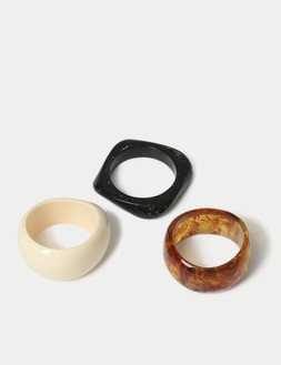 M&S Collection 3 Pack Resin Bangle Set £20