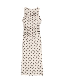 M&S Polka Dot Ruched Midaxi Bodycon Dress £35