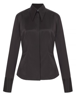 M&S X 16ARLINGTON BLACK SATIN SHIRT £95