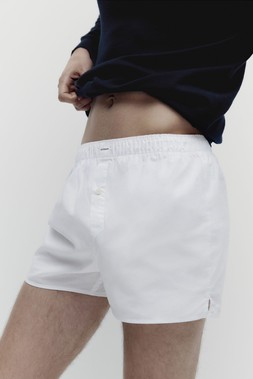 M&S Autograph Pure Extra Fine Merino Wool Crew Neck Jumper £40, M&S Autograph 5pk Supima® Cotton Rich Woven Boxers £38 (2)