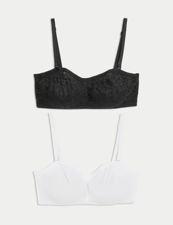 M&S Collection 2pk Wired Strapless Bra A-E £26 (1)
