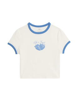 M&S Cotton Rich Printed T-Shirt (6-16 Yrs) £8