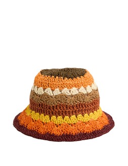 M&S Orange Mix Crochet Hat £19.50
